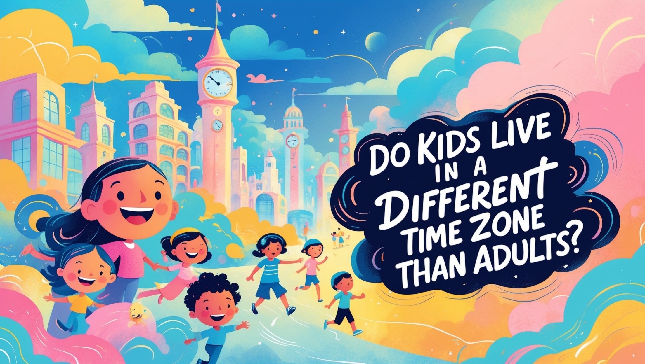 孩子们生活在比成年人不同的时区吗？
