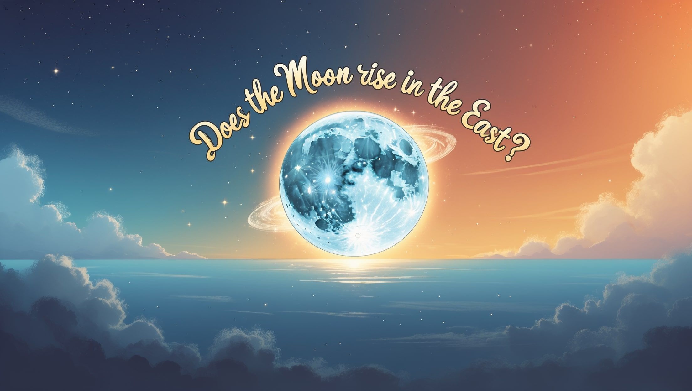 月亮会在东边升起吗？