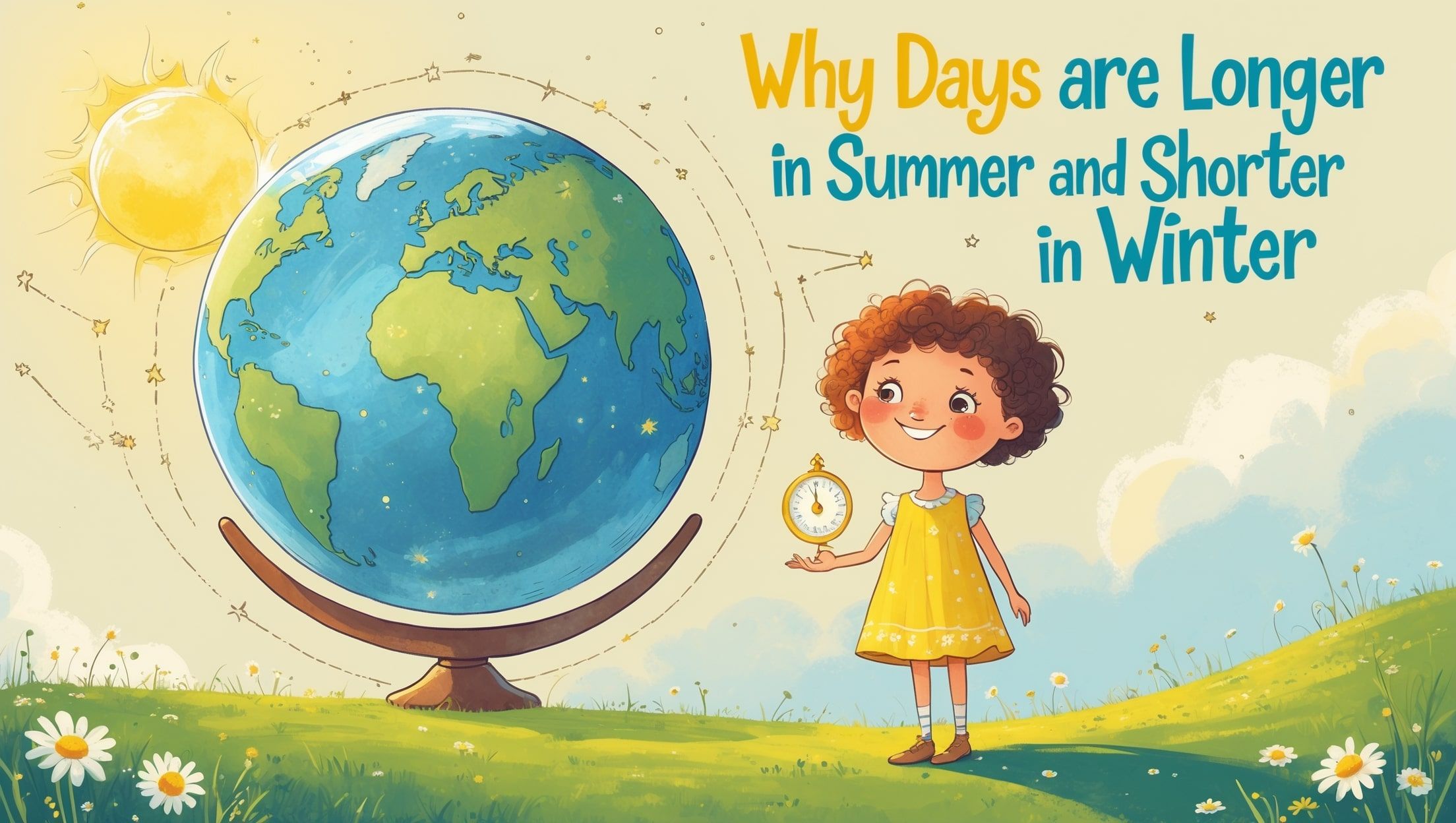 为什么夏天的白天更长，冬天的白天更短？